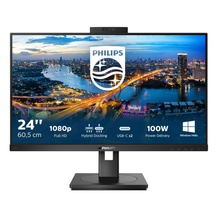 PHILIPS 238  USB-C DOCKING MONITORIPS1920X1080 WEBCAM